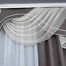 Комплект штор з ламбрекеном № 453 мокко, фото 3