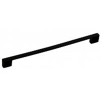 Мебельная ручка -скоба ЭКО чёрная,224-256mm Матовый Черный