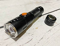 Ліхтарик акумуляторний USB з магнітом / 5156-Т