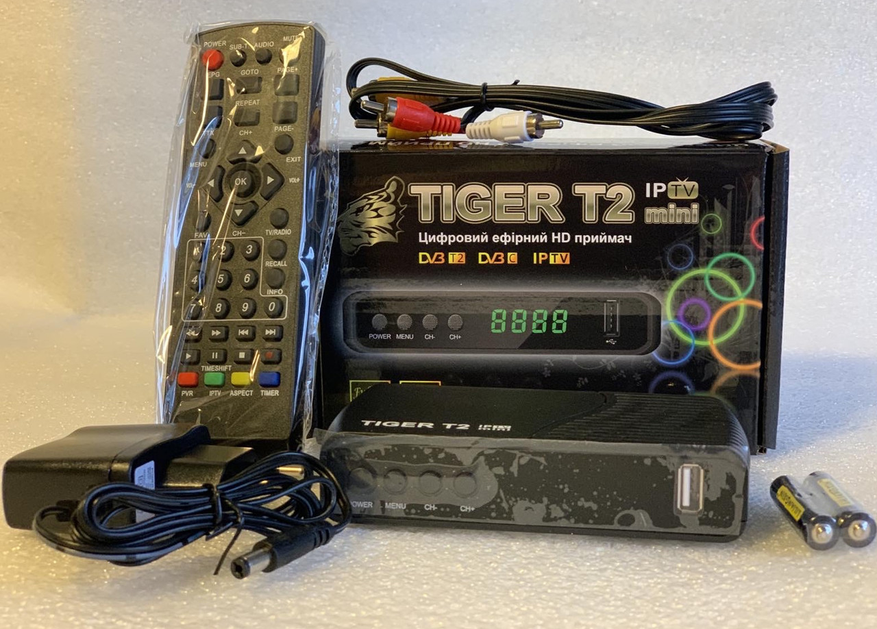 Цифровий ресивер Tiger T2 IPTV DVB-T2 Dolby Digital AC3