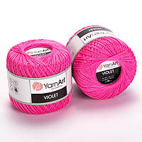 Пряжа YarnArt Violet (Виолет) 100% хлопок - 5001 малиновый