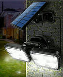 Настінний вуличний світильник JD-2109 PIR датчик руху CDS датчик світла сонячна батарея, фото 2