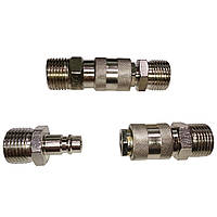 Швидкознімне з'єднання, комплект втулка + ніпель, різь СП21,8 