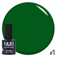 Гель-лак вітражний напівпрозорий NUB glass gel №1Jade 11,8 мл