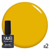 Гель-лак вітражний напівпрозорий NUB glass gel №2 Baltic Amber 11,8 мл