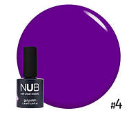 Гель-лак вітражний напівпрозорий NUB glass gel №04 Amethyst 11,8 мл