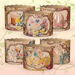 ФОРМИ ДЛЯ КУЛІЧЕЙ (ПАСХІ) 130Х85 ММ, ВЕС 450-500 Г (ОПТ — 300 шт.)