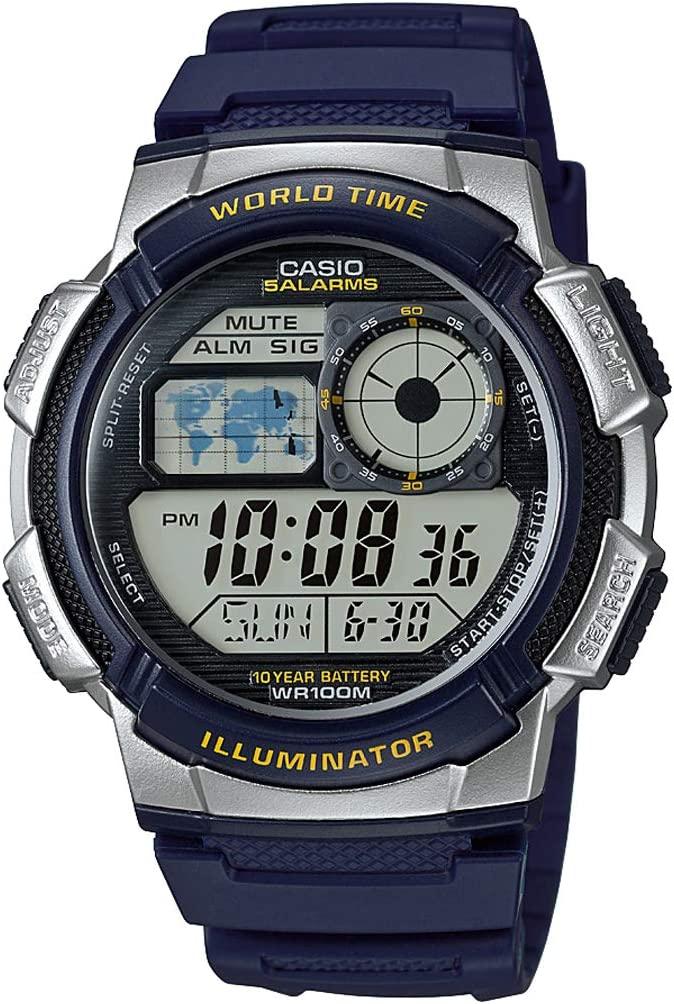 Niebieski Чоловічий наручний годинник Casio Collection AE-1000W