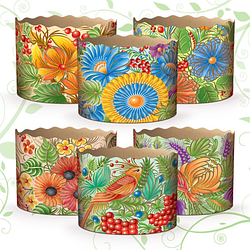 ФОРМИ ДЛЯ КУЛІЧЕЙ (ПАСХІ) 155Х115 ММ, ВЕС 750-1000 Г (ОПТ — 300 шт.)