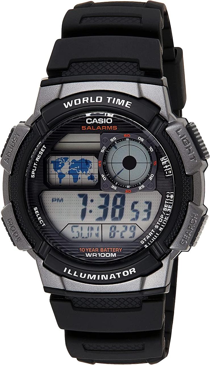 Czarny/Szary Чоловічий наручний годинник Casio Collection AE-1000W