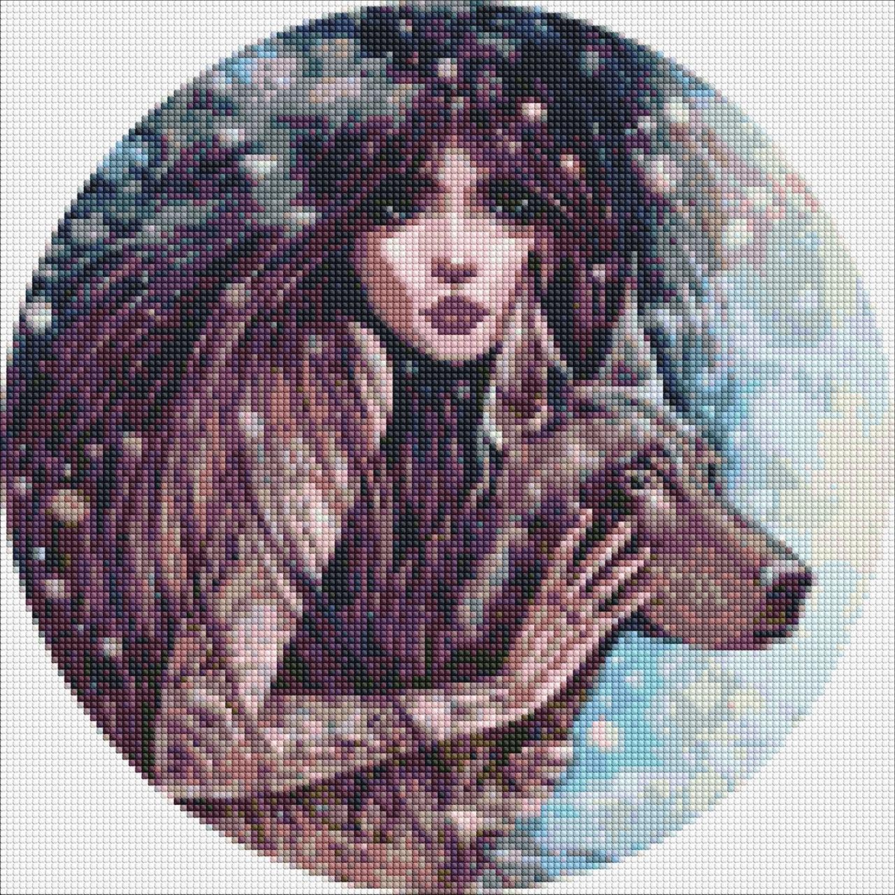 Алмазна мозаїка/вишивка Дика воля 40*40 см Ідейка AMO 7420, фото 1