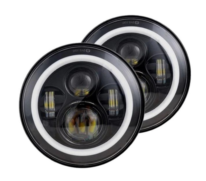 LED фара універсальна 7" 40W NIVA, ВАЗ, ГАЗ, JEEP, HUMMER (JR-7")