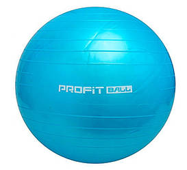М'яч для фітнесу Profit M 0277, 75 см, навантаження до 150 кг Синій, World-of-Toys