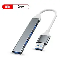 USB-хаб 4в1: 3 x USB 2.0, 1 x USB 3.0