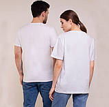 Базова однотонна біла футболка, фото 2