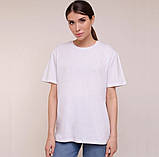 Базова однотонна біла футболка, фото 4