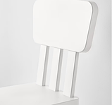 Дитяче крісло зі спинкою  MAMMUT біле, фото 3