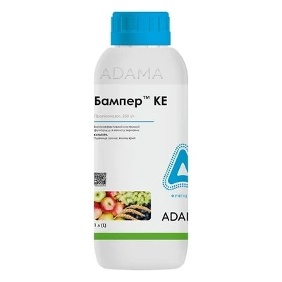 Фунгіцид Бампер 1л ADAMA, фунгіцид для пшениці, ячменю, для яблуні, для винограду