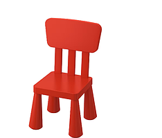 Дитяче крісло зі спинкою  MAMMUT червоне
