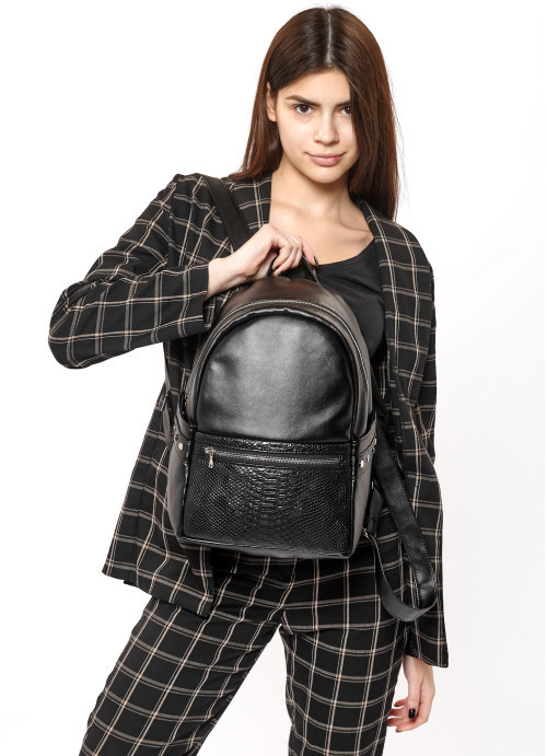 Рюкзак для дівчини, гарний рюкзак, зручний рюкзак для міста, стильні жіночі рюкзаки, незабутні подарунки Dali BPS принт крокодила