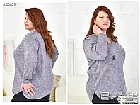 Жіноча трикотажна туніка великого розміру 50.52.54.56.58.60.62.64