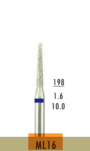 Medium Діамантовий бор для обробки кераміки ML16, фото 1