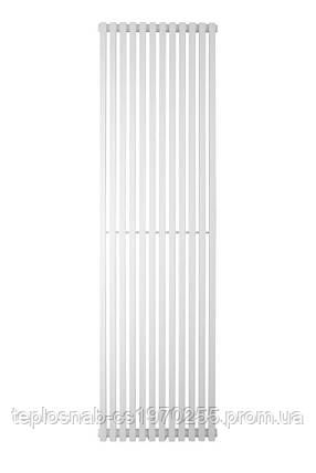 Вертикальний трубчастий радіатор Quantum 1 H-1800 мм, L-485 мм Betatherm, фото 2