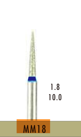 Medium Діамантовий бор для обробки кераміки MM18