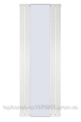 Вертикальний радіатор Betatherm Mirror, H-1800 мм, L-609 мм, з дзеркалом, фото 2