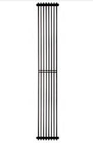 Вертикальний радіатор Betatherm Metrum2 H-1800 мм, L-255 мм, фото 2