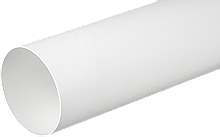 Повітропровід круглий пластиковий діаметром 100 мм довжина 1 м airRoxy (02-466)