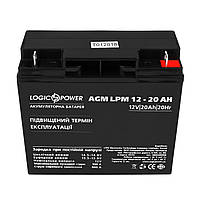 Акумуляторна батарея LogicPower LPM 12V 20AH (LPM 12 - 20 AH) AGM