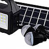 Ліхтар Багатофункціональний LED Gdtimes GD-101 із сонячною панеллю/3 лампочки/powerBank, фото 7
