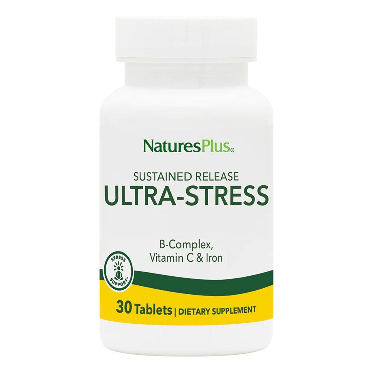 Комплекс для Боротьби зі Стресом з Залізом, Ultra Stress, Natures Plus, 30 таблеток