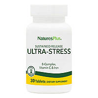 Комплекс для Боротьби зі Стресом з Залізом, Ultra Stress, Natures Plus, 30 таблеток