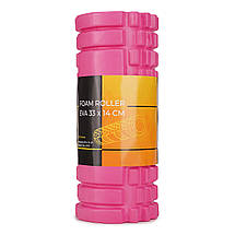 Масажний ролик Cornix EVA 33 x 14 см (валик, ролер) XR-0031 Pink Poland, фото 5