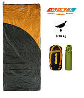 Спальний мішок Tramp Airy Light ковдра з капюш лівий yellow/grey 190/80 UTRS-056