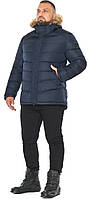 Тёмно-синяя куртка мужская с карманами модель 49868