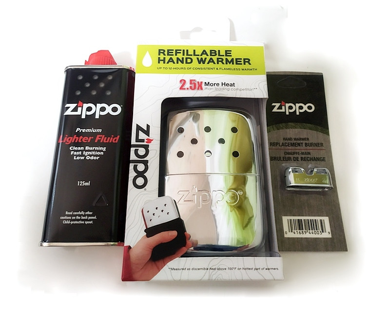 Каталітична грілка Zippo срібляста, запасний каталізатор та оригінальне паливо вдалий подарунок