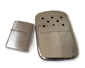Набір Zippo: срібляста каталітична грілка, запальничка Zippo 200 та оригінальне паливо - разом дешевше, фото 2