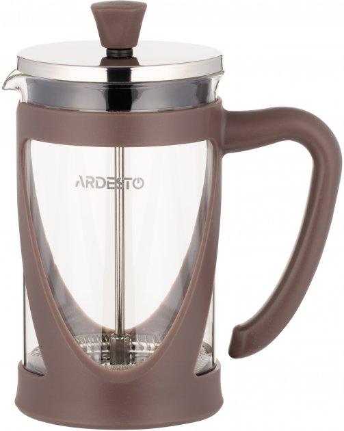 Френч-прес Ardesto Gemini, 600 мл, нержавіюча сталь, скло, пластик (AR1906PG)