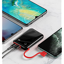 Повербанк 10000 мАч Lightning USB Type-C Baseus Mini S PPXF-E01, фото 5