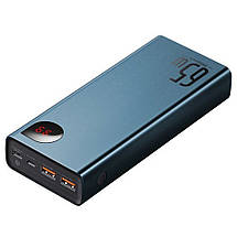 Повербанк 20000 mAh 65 Вт 5А блакитний Baseus Adaman PPIMDA-D03, фото 2