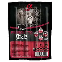 Напіввологі ласощі для собак Alpha Spirit DOG Sticks Prosciutto, палички з прошутто, 4 шт, 40 г