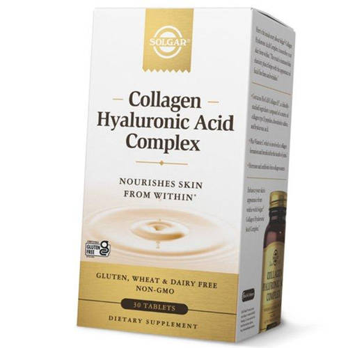 Коллаген и Гиалуроновая кислота Collagen Hyaluronic Acid Complex Solgar ...
