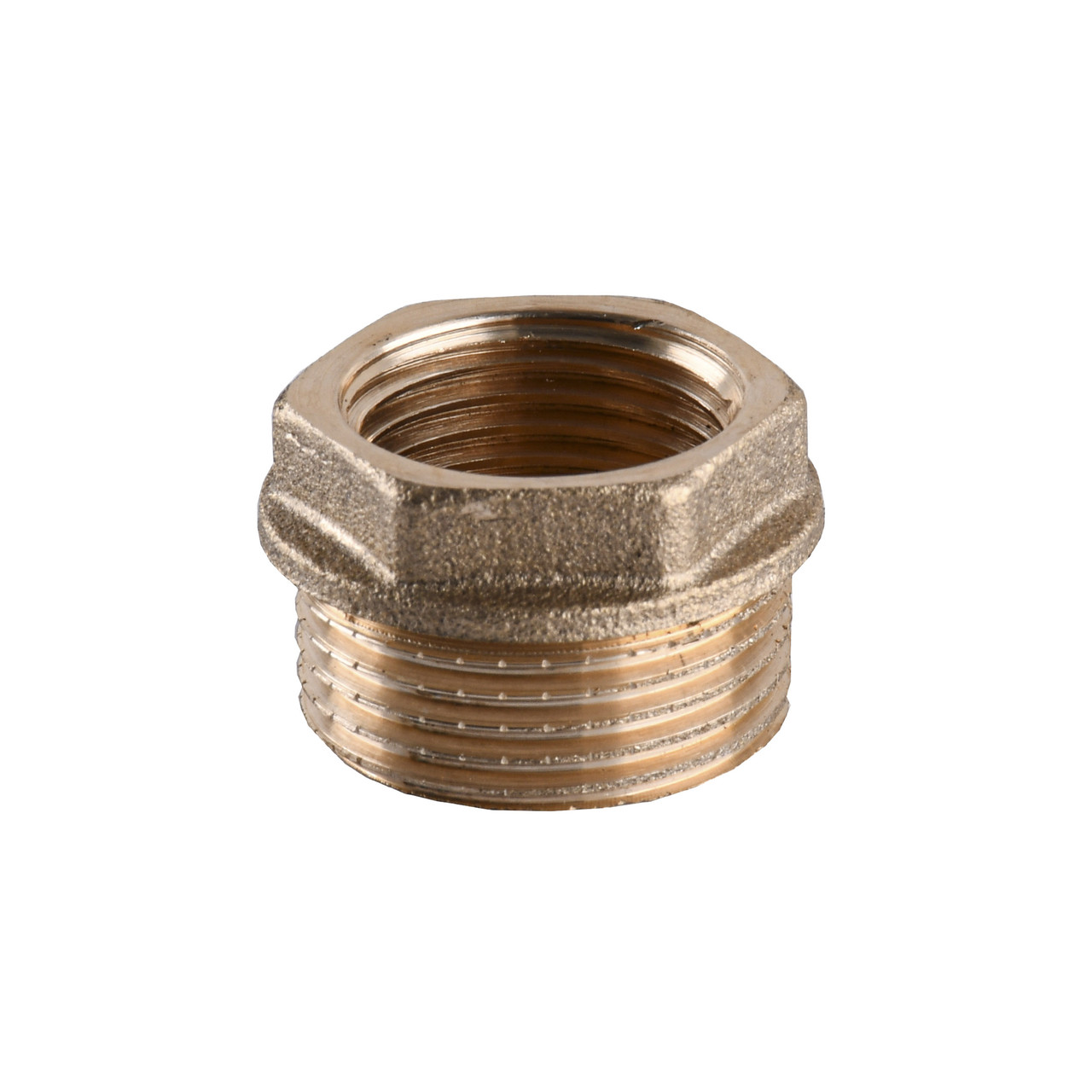 Футорка латунна 3/4″ЗР х 1/2″ВР штампована А0702А