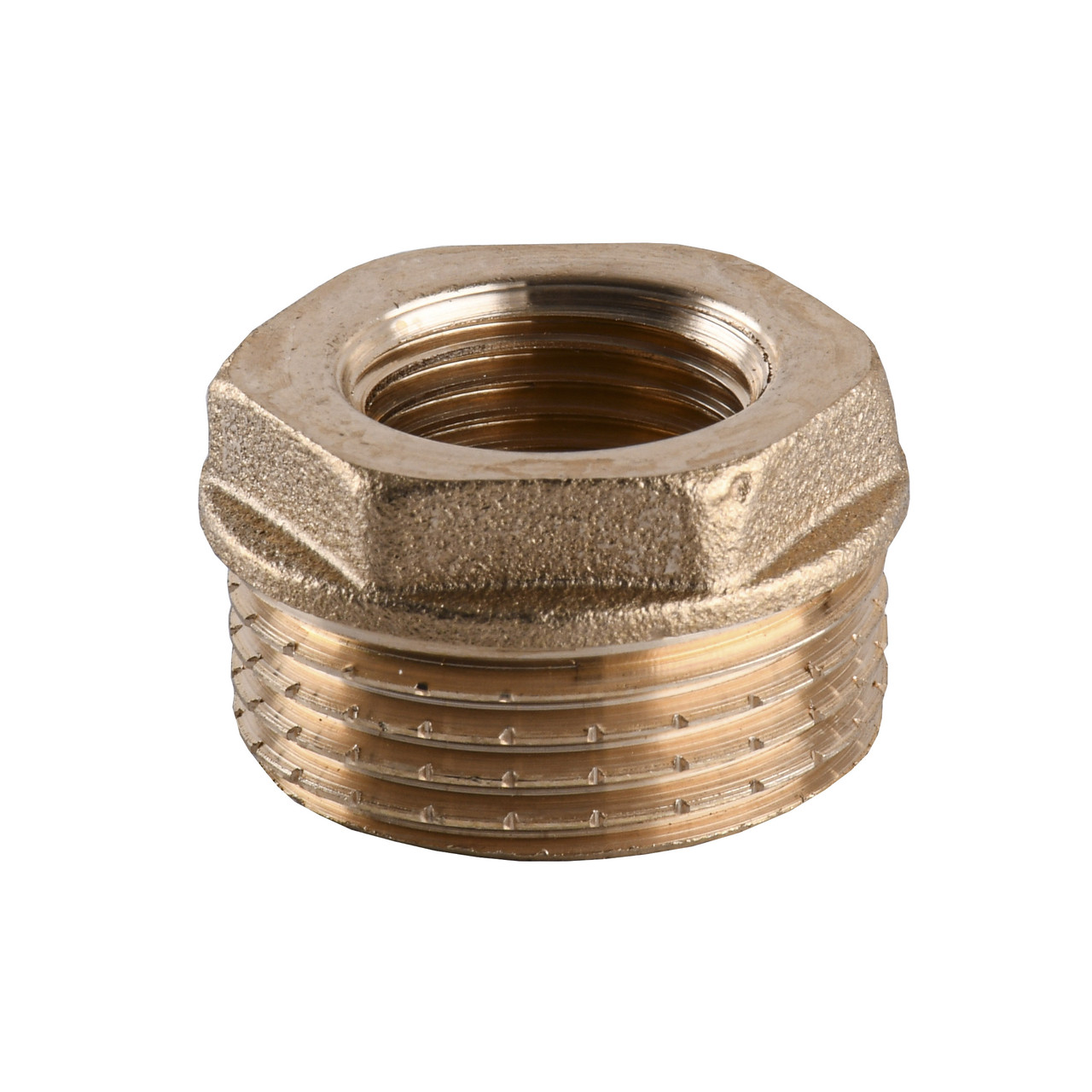 Футорка латунна 1″ЗР х 1/2″ВР штампована А0704-1А