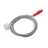 Трос для чищення труб 6 мм * 3 м, наконечник: рифлений дріт INTERTOOL HP-1005, фото 2