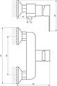 Змішувач для душу Globus Lux Milano GLM-105N-11-Graphite (000023321), фото 7