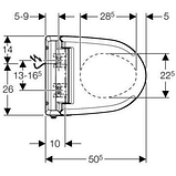 Електронна кришка для унітаза Geberit AquaClean 4000, фото 4